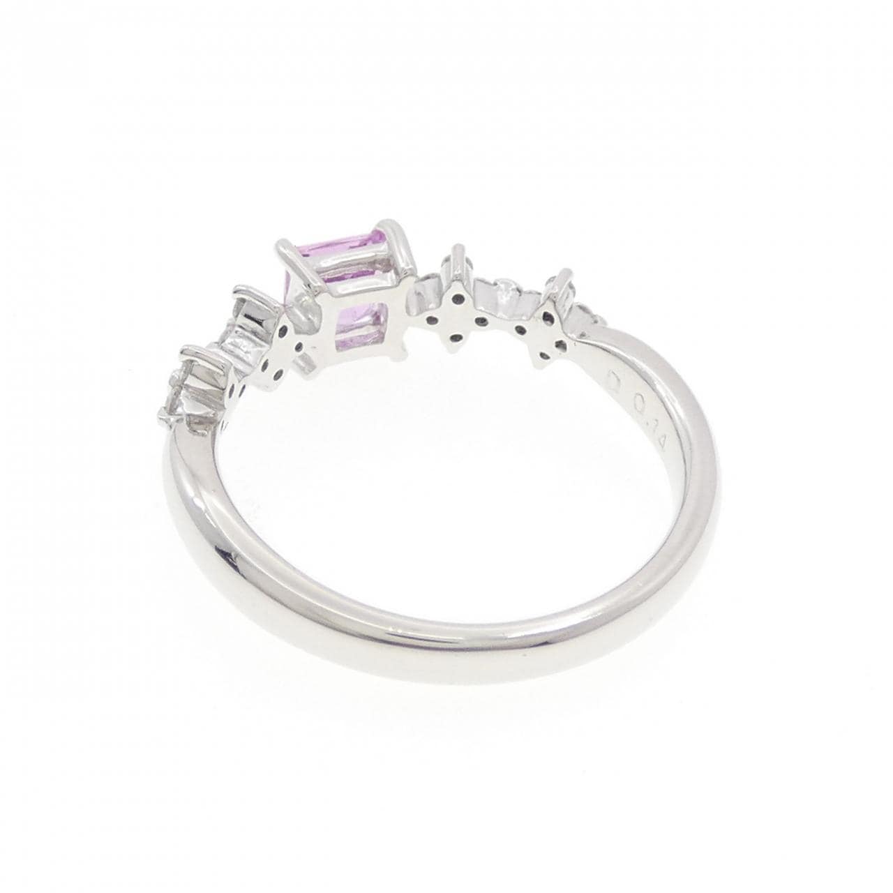K18WG サファイヤ リング 0.47CT