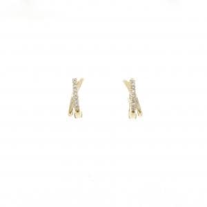 K18YG ダイヤモンド イヤリング 0.08CT