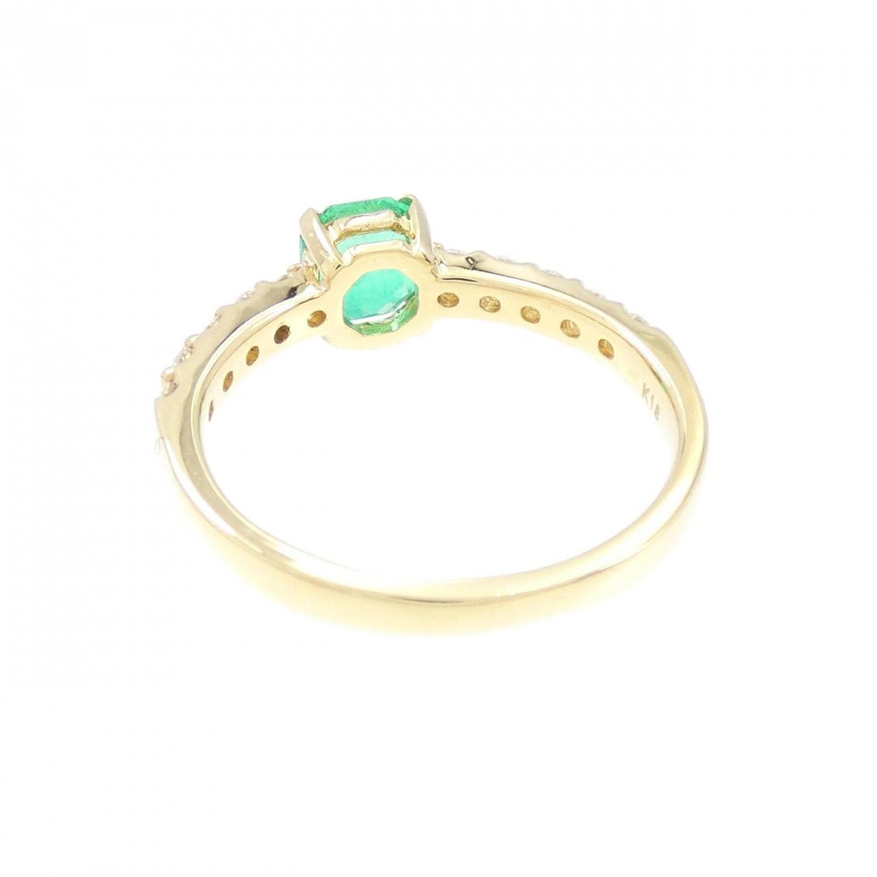[Remake] K18YG emerald ring 0.65CT Made in Colombia