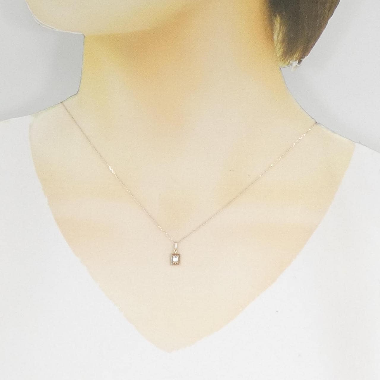 【ヴァンドーム青山】ネックレスK18PGダイヤモンド装飾ダイヤモンド