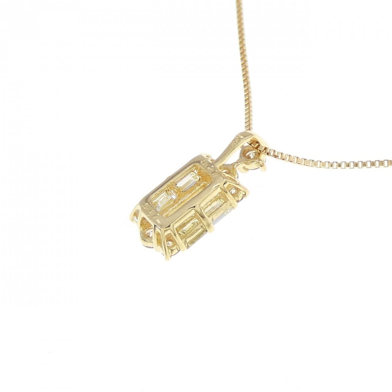 [BRAND NEW] K18YG Diamond necklace 0.17CT