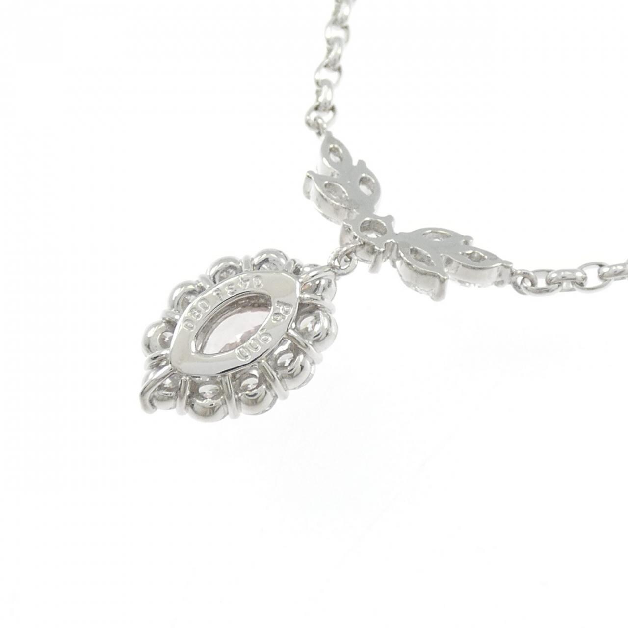 PT900/PT850 ダイヤモンド ネックレス 0.435CT FOP VS1 マーキスカット