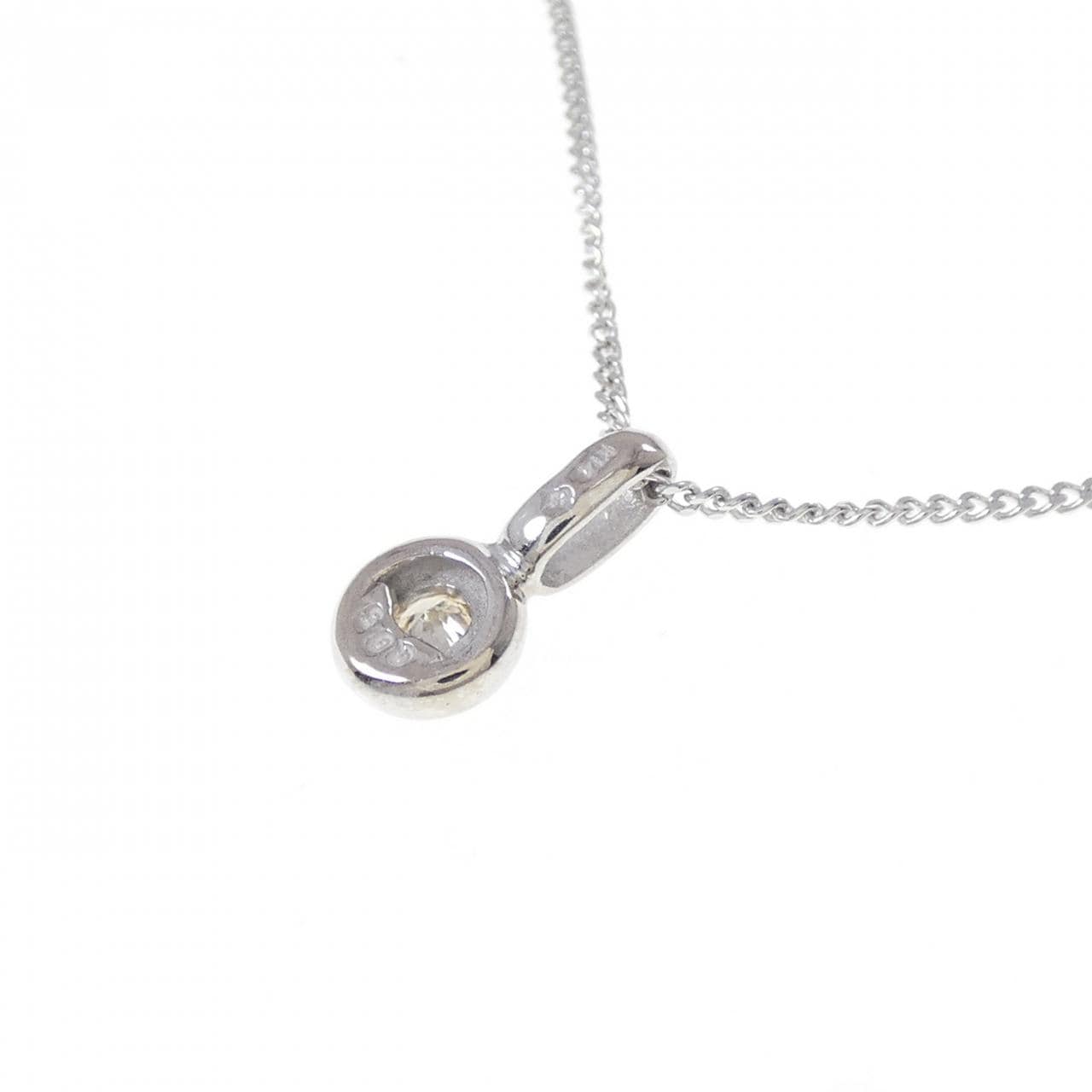 K14WG ダイヤモンド ネックレス 0.05CT