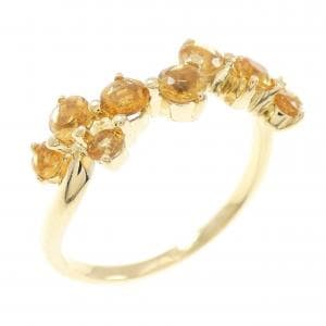 K18YG シトリン リング