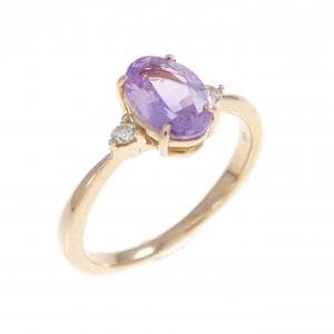 K18PG サファイヤ ピンキーリング