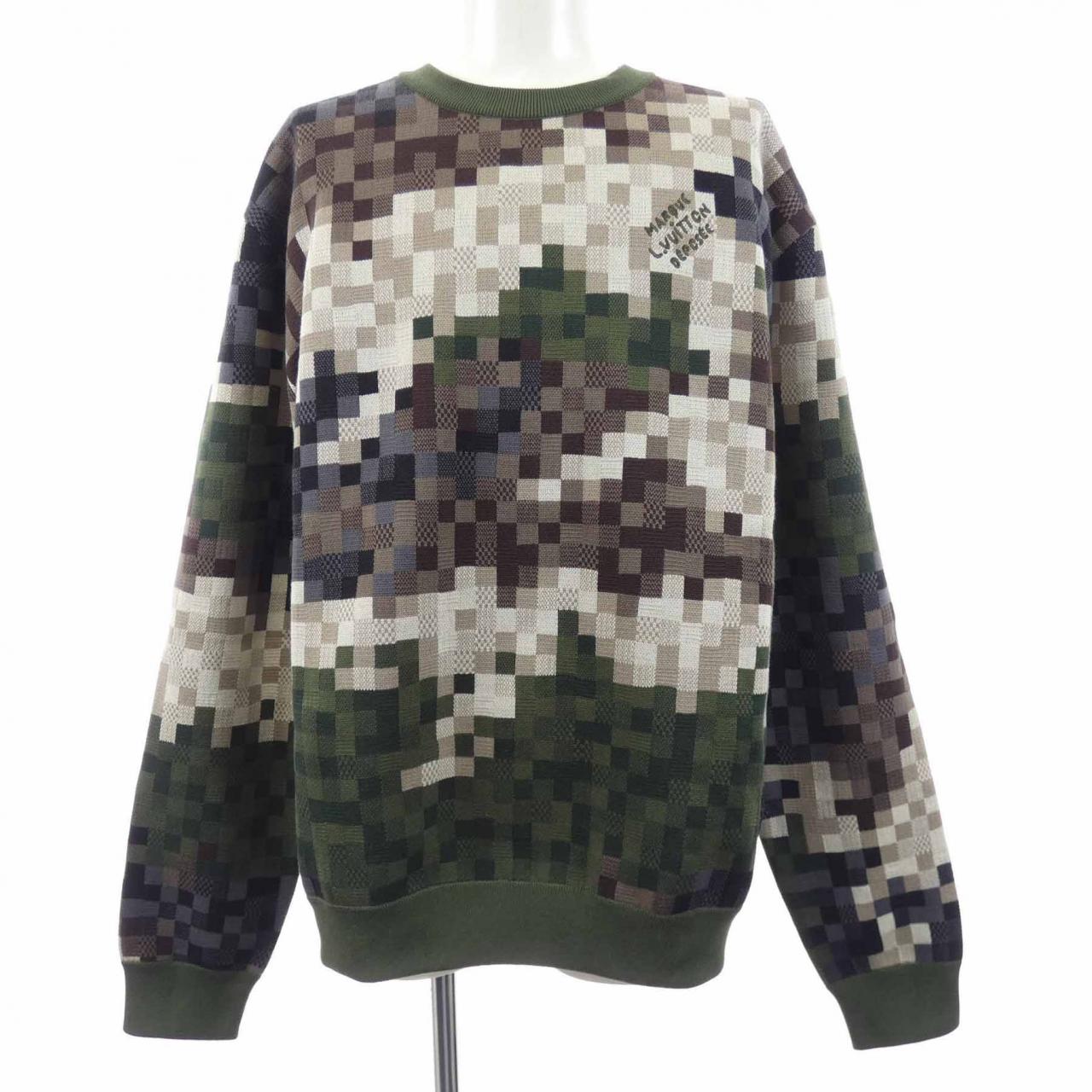 ルイヴィトン LOUIS VUITTON ダモフラージュコットンプルオーバー HQN72WAUR ニット