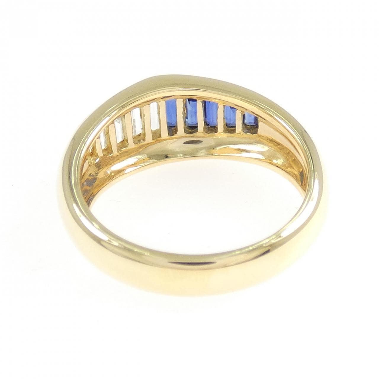 18KYG サファイヤ リング 0.58CT