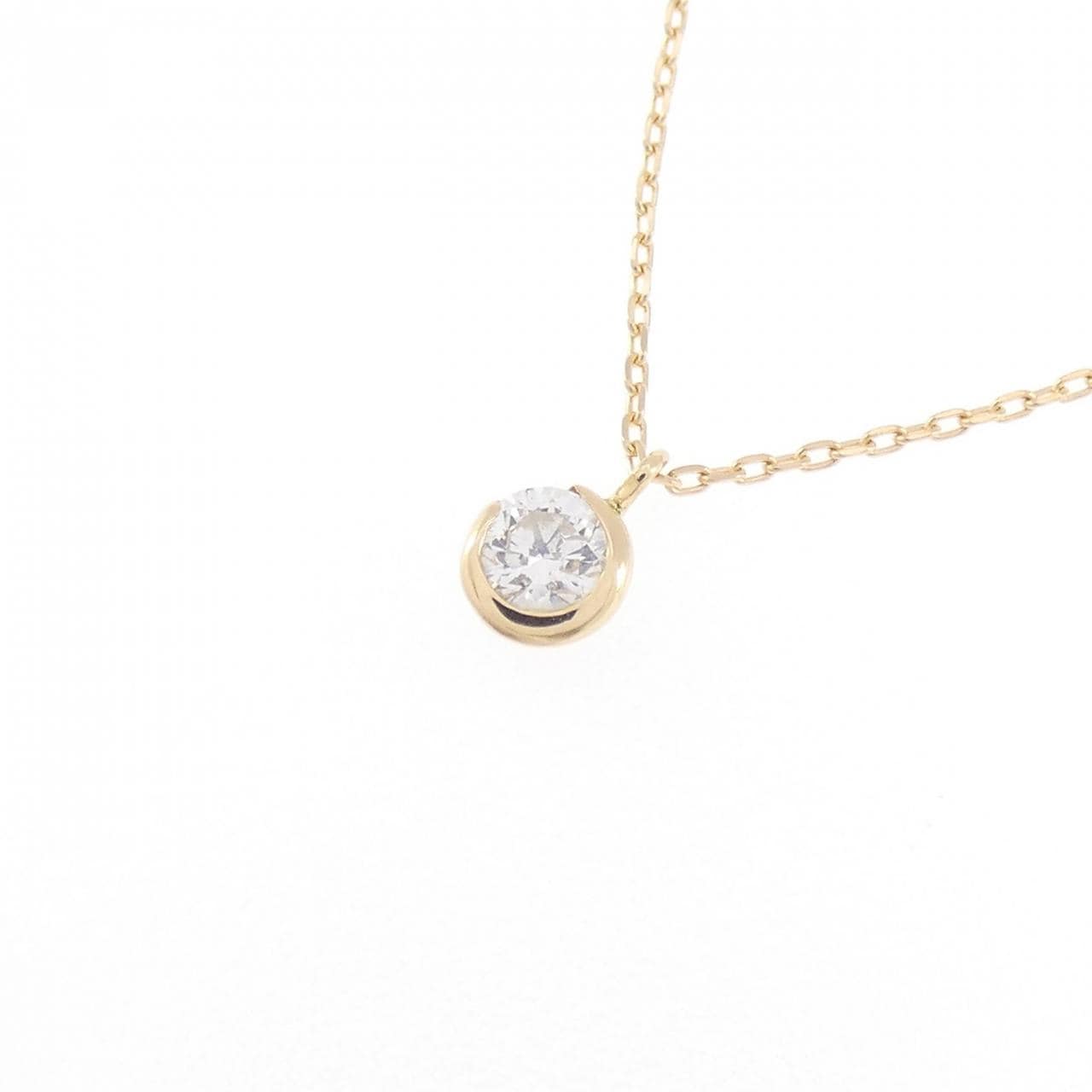 K18YG ダイヤモンド ネックレス 0.1CT
