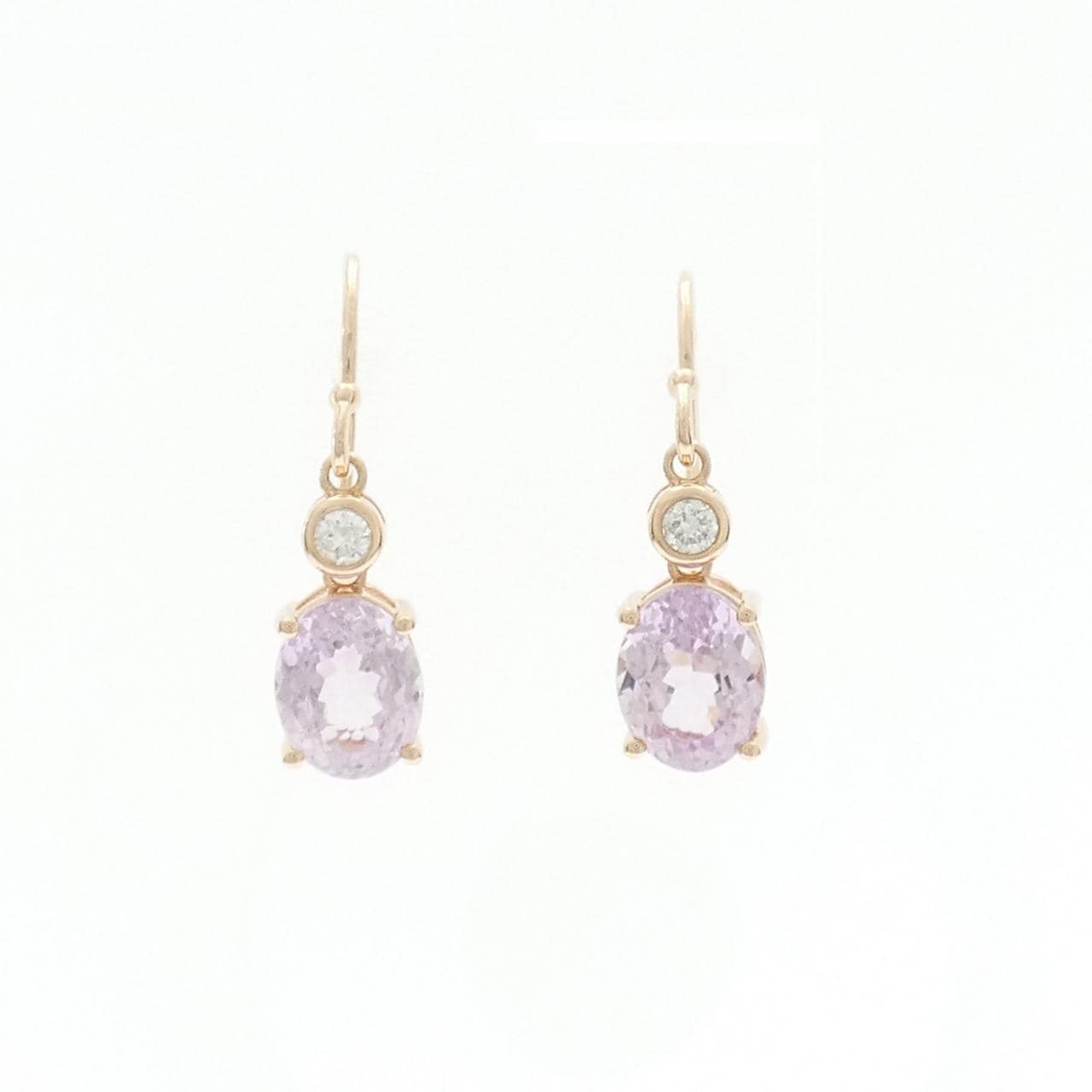 K18PG クンツァイト ピアス 4.36CT