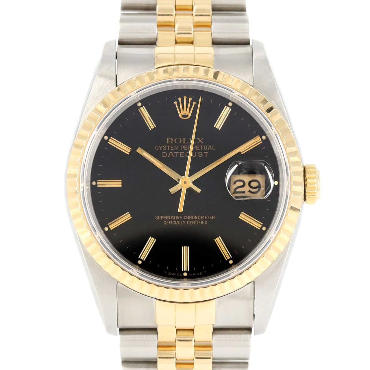 ROLEX Datejust 16233 SSxYG Automatic X number