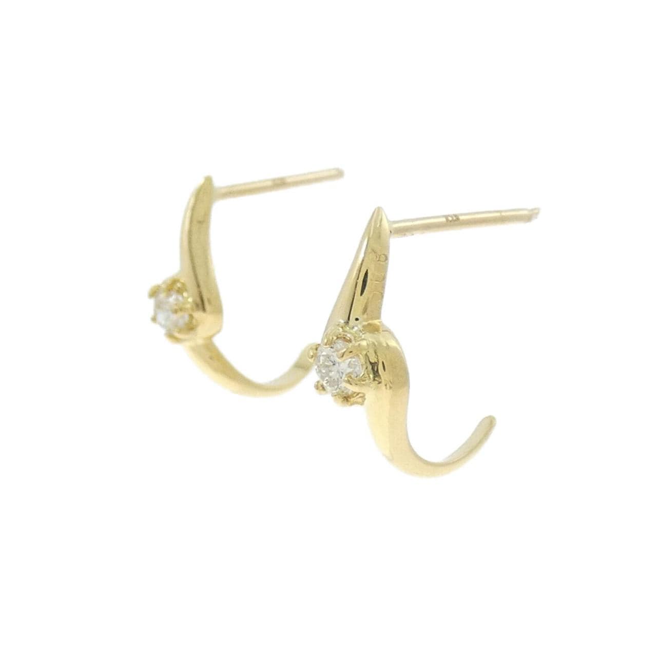 K18YG ダイヤモンド ピアス 0.16CT