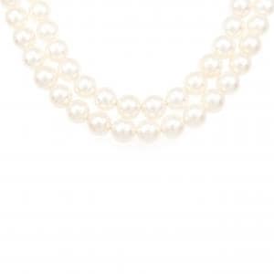 シルバークラスプ アコヤパール ネックレス 7-7.5mm