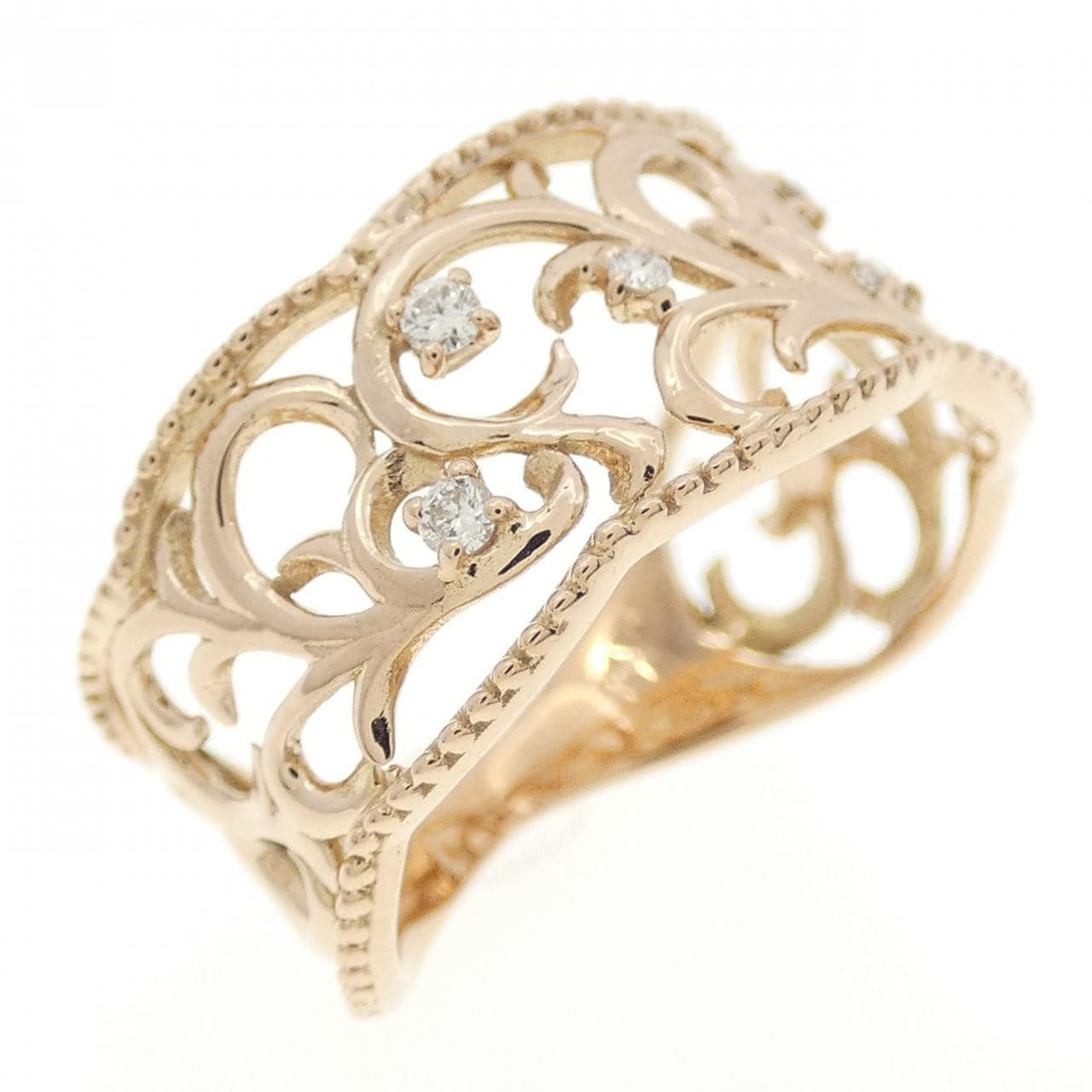 K18PG ダイヤモンド リング 0.05CT