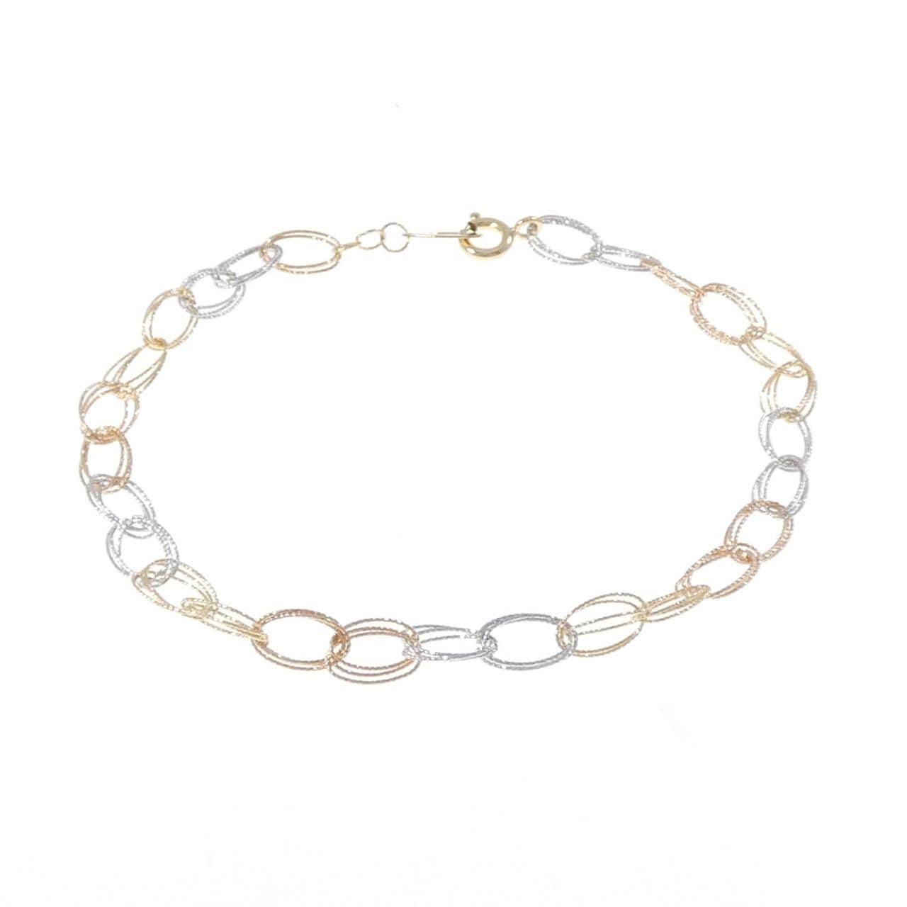 750スリーカラー アンクレット