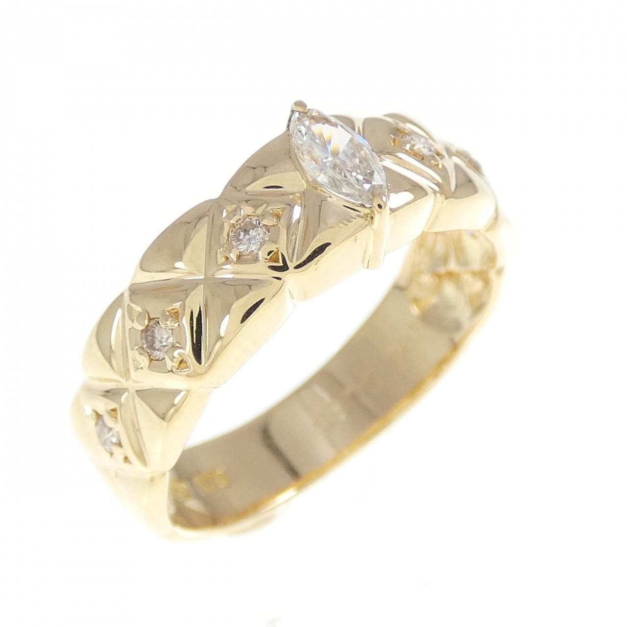 K18YG ダイヤモンド リング 0.14CT