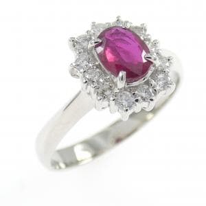 PT900 ルビー リング 0.51CT
