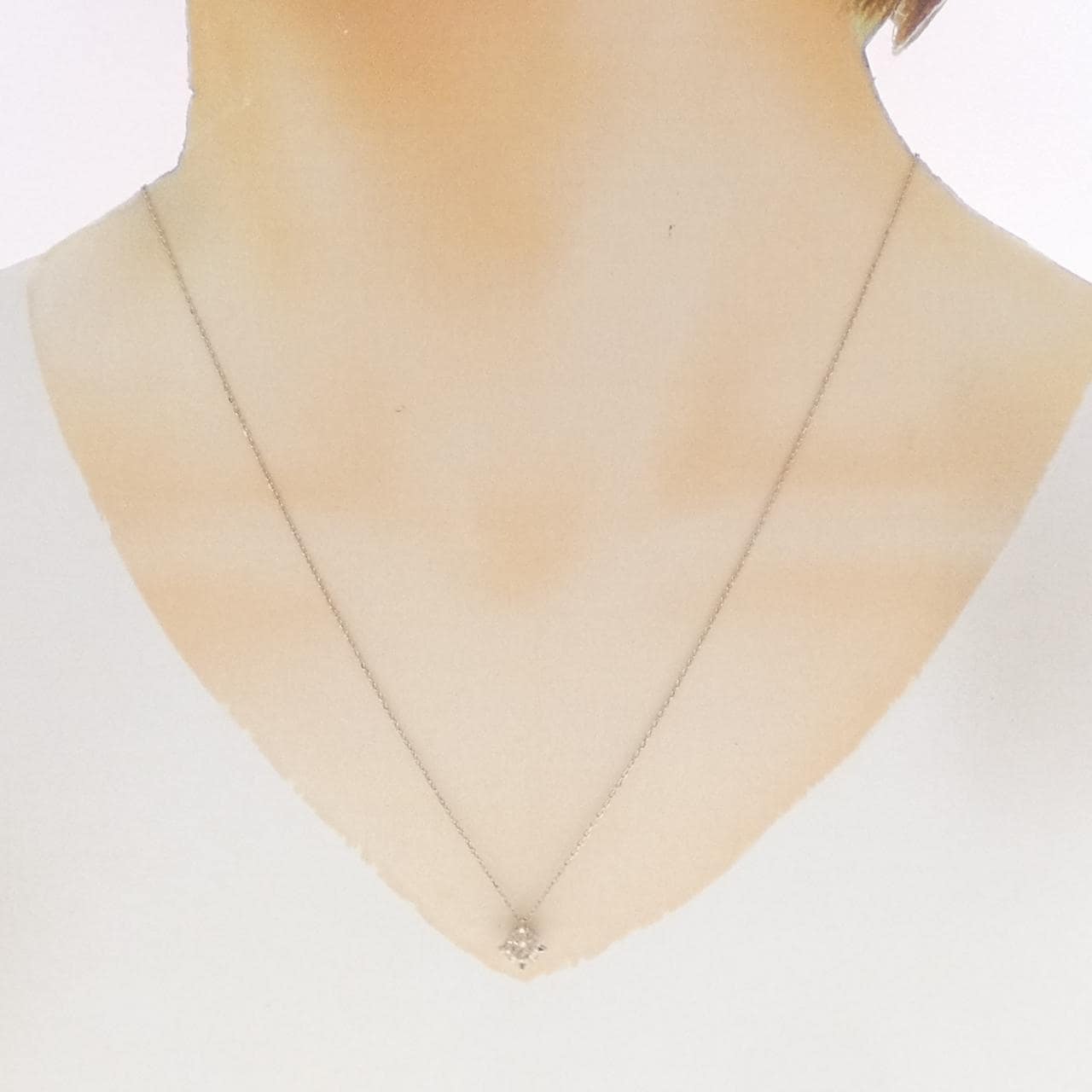 カシケイ ソリティア ネックレス 0.71CT