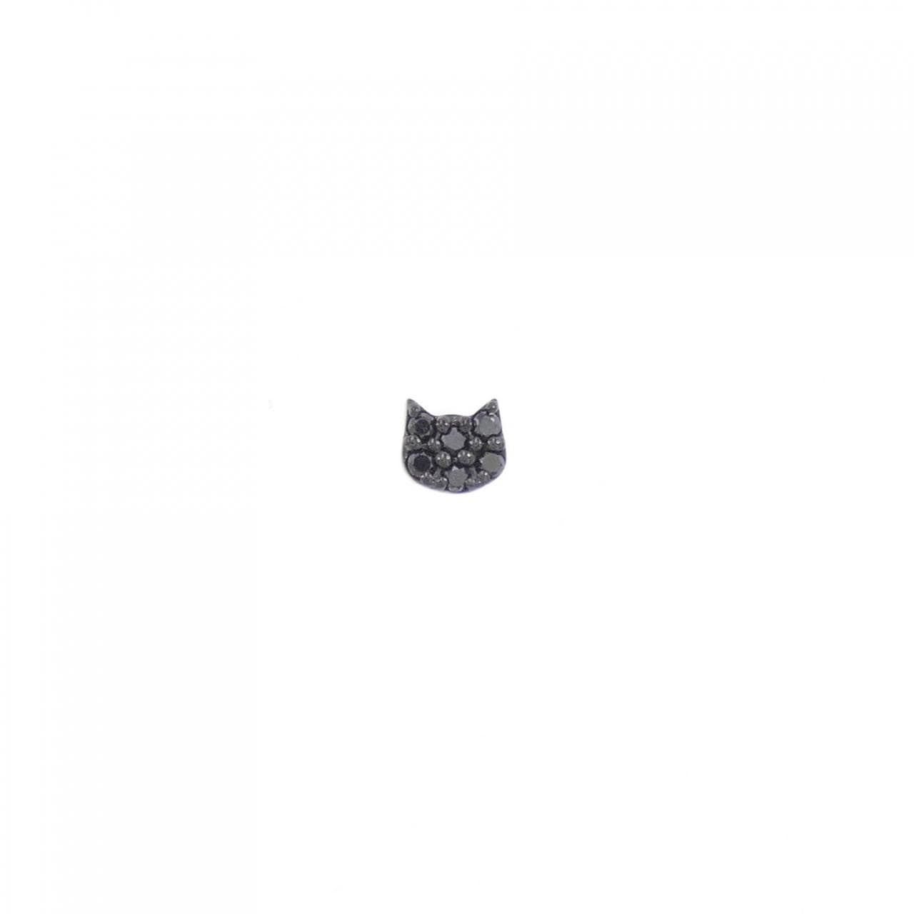 [新品] K18BG/K18YG 貓鑽石耳環 0.03CT单耳