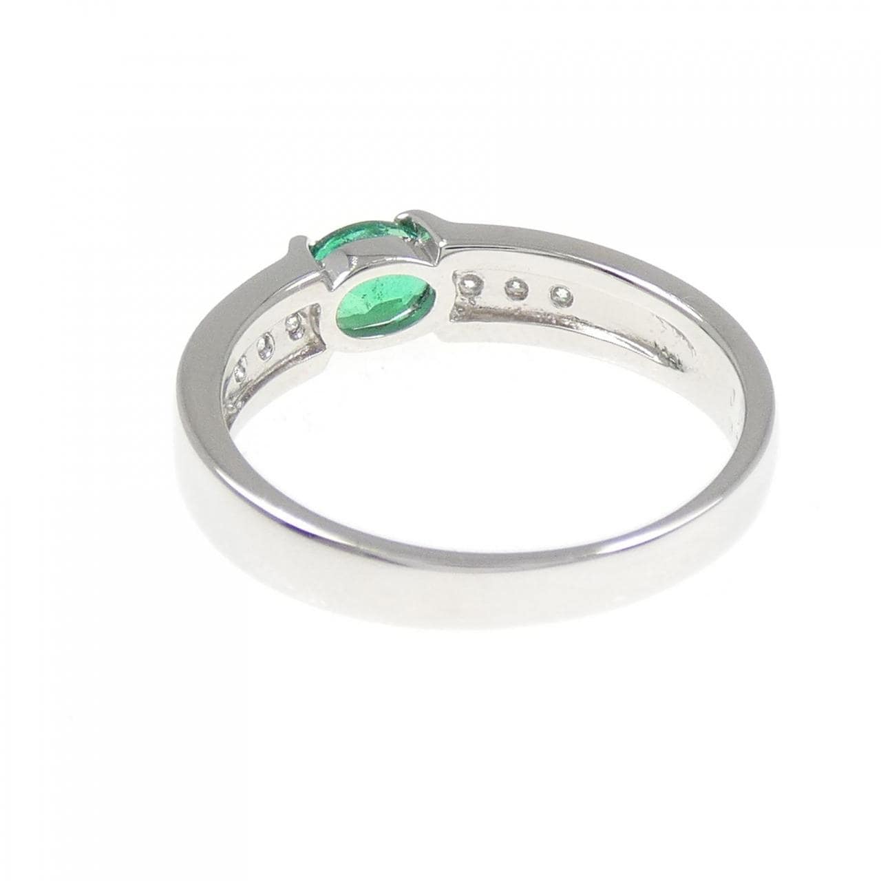 PT950 エメラルド リング 0.40CT