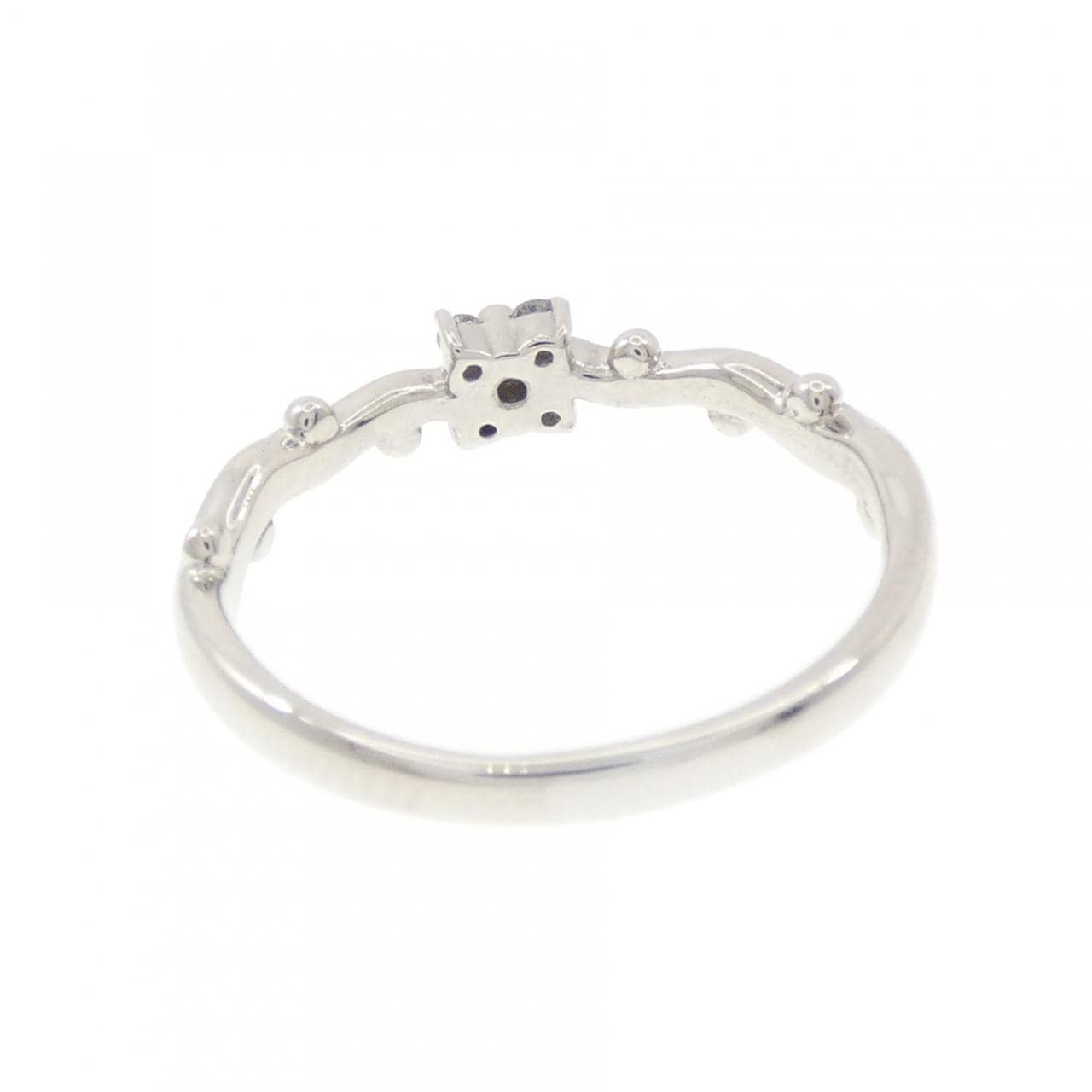 PT900 フラワー ダイヤモンド リング 0.05CT