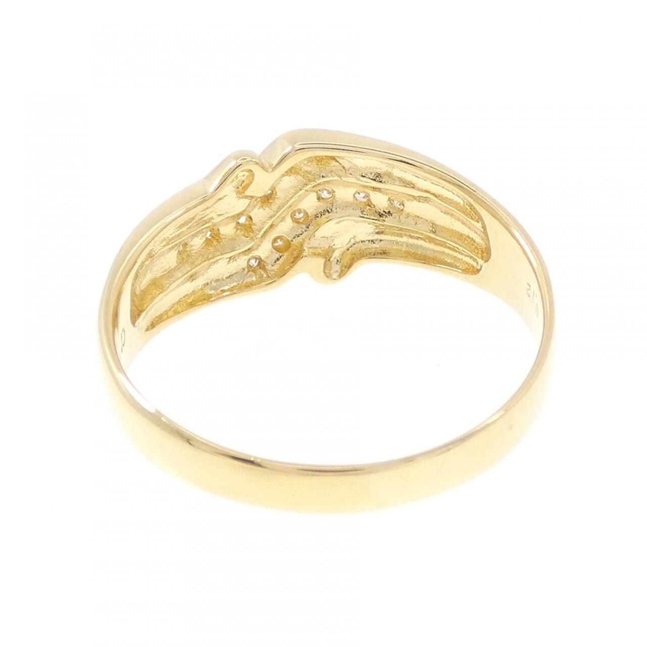 K18YG ダイヤモンド リング 0.12CT