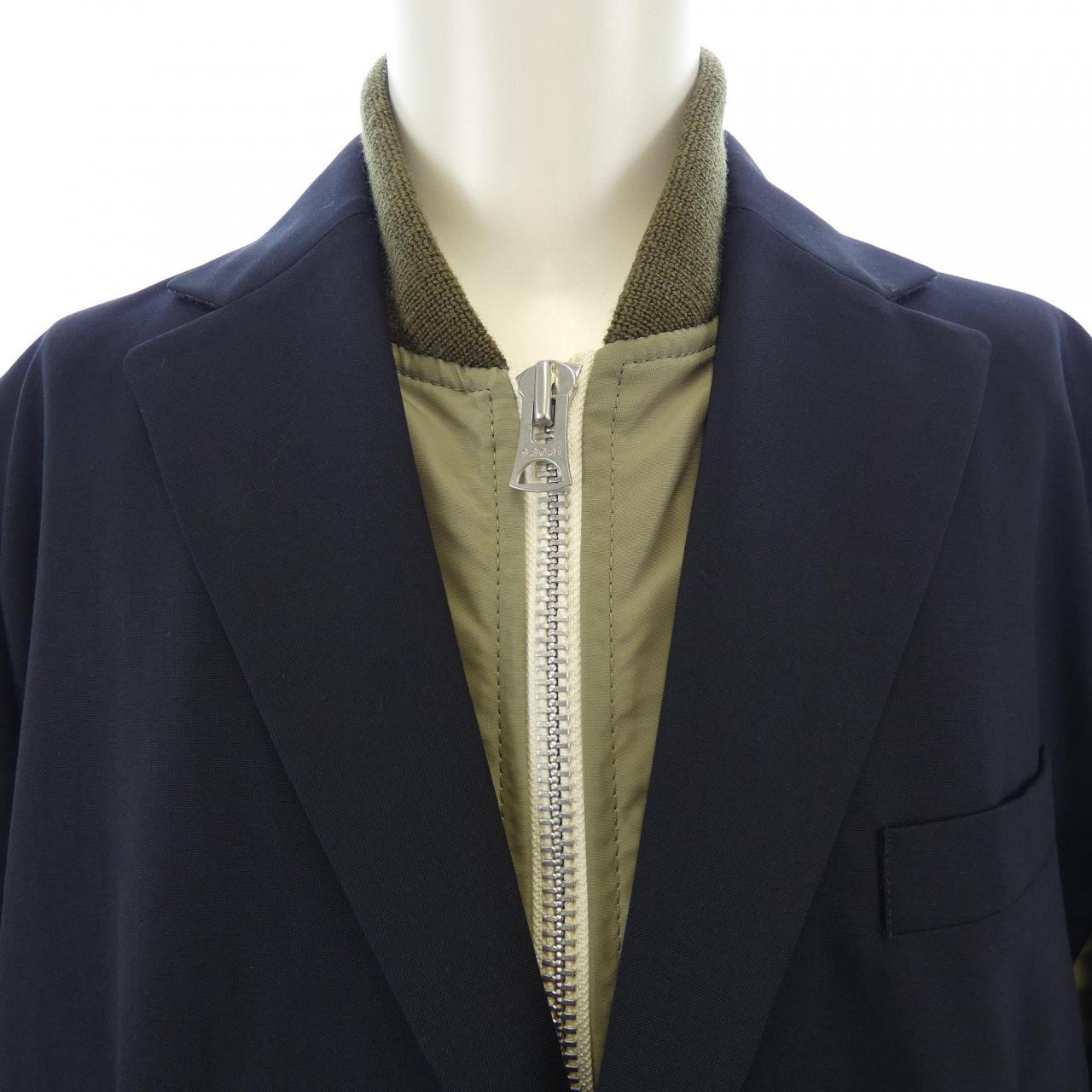 サカイ SACAI SUITING×NYLON TWILL JACKET 24-03266M ジャケット