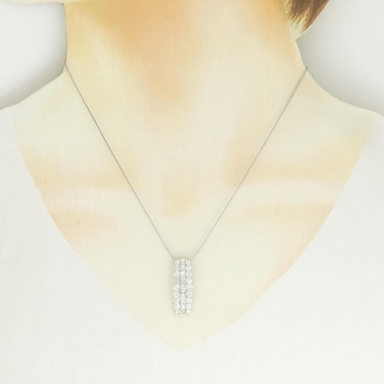 PT900/PT850 ダイヤモンド ネックレス 2.00CT