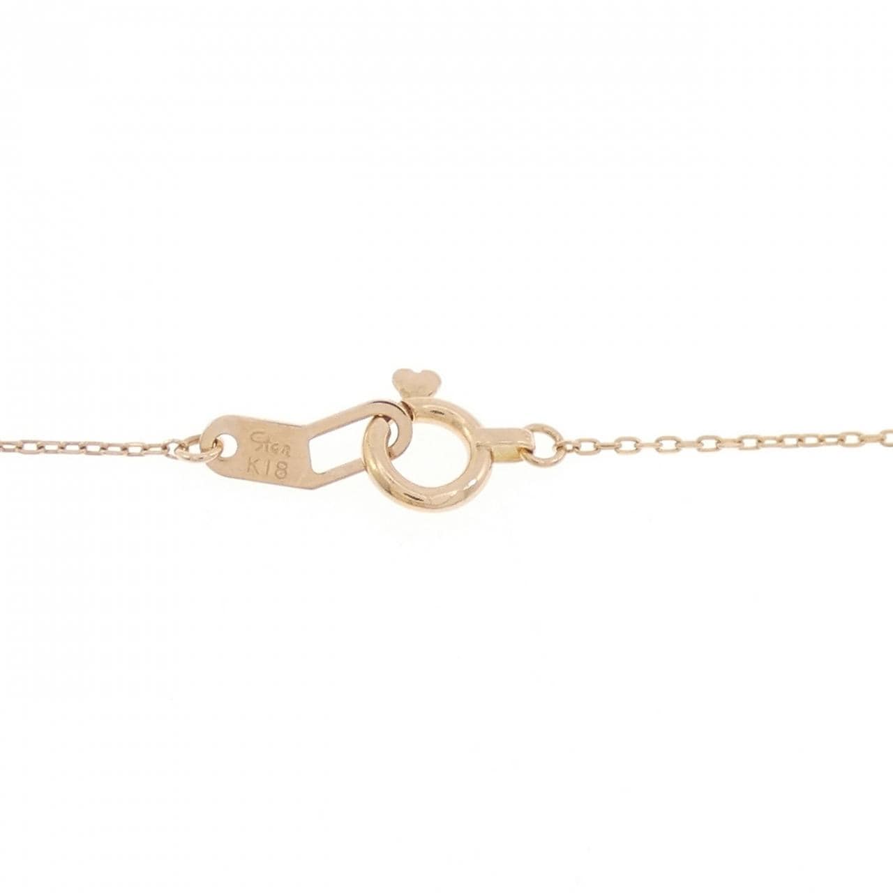 スタージュエリー ムーンセッティング ネックレス 0.06CT