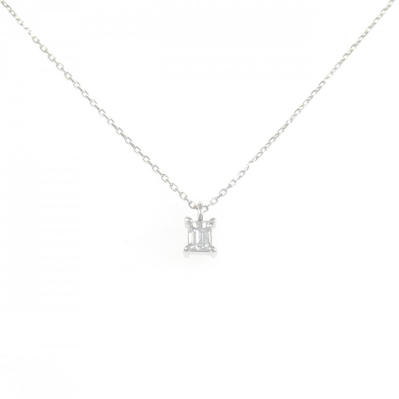 K18WG ダイヤモンド ネックレス 0.18CT