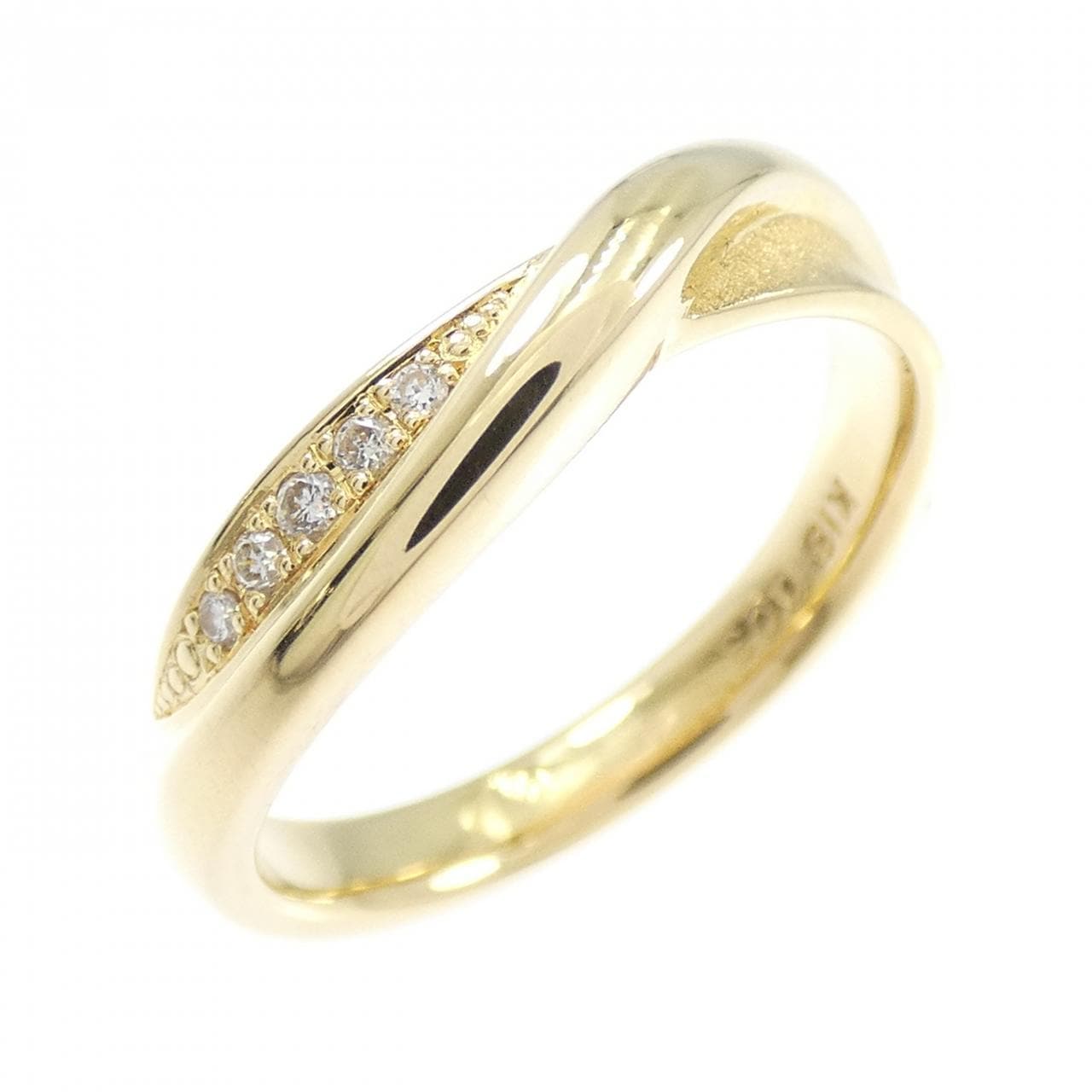 K18YG ダイヤモンド リング 0.03CT