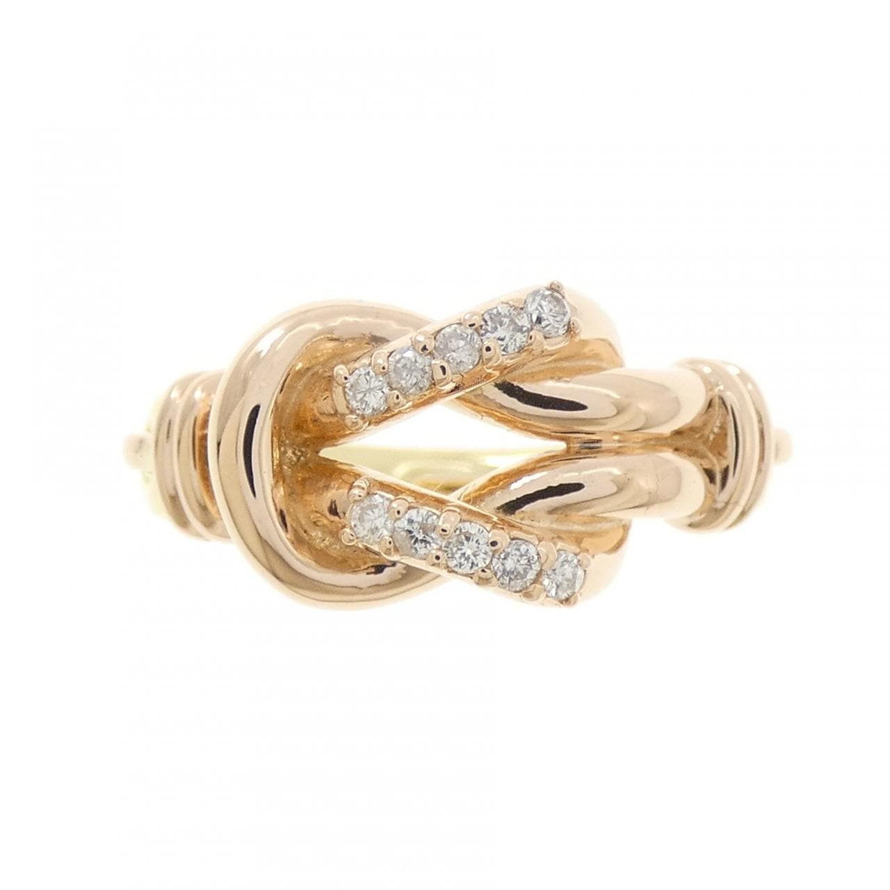 K18PG/K18YG ダイヤモンド リング 0.13CT