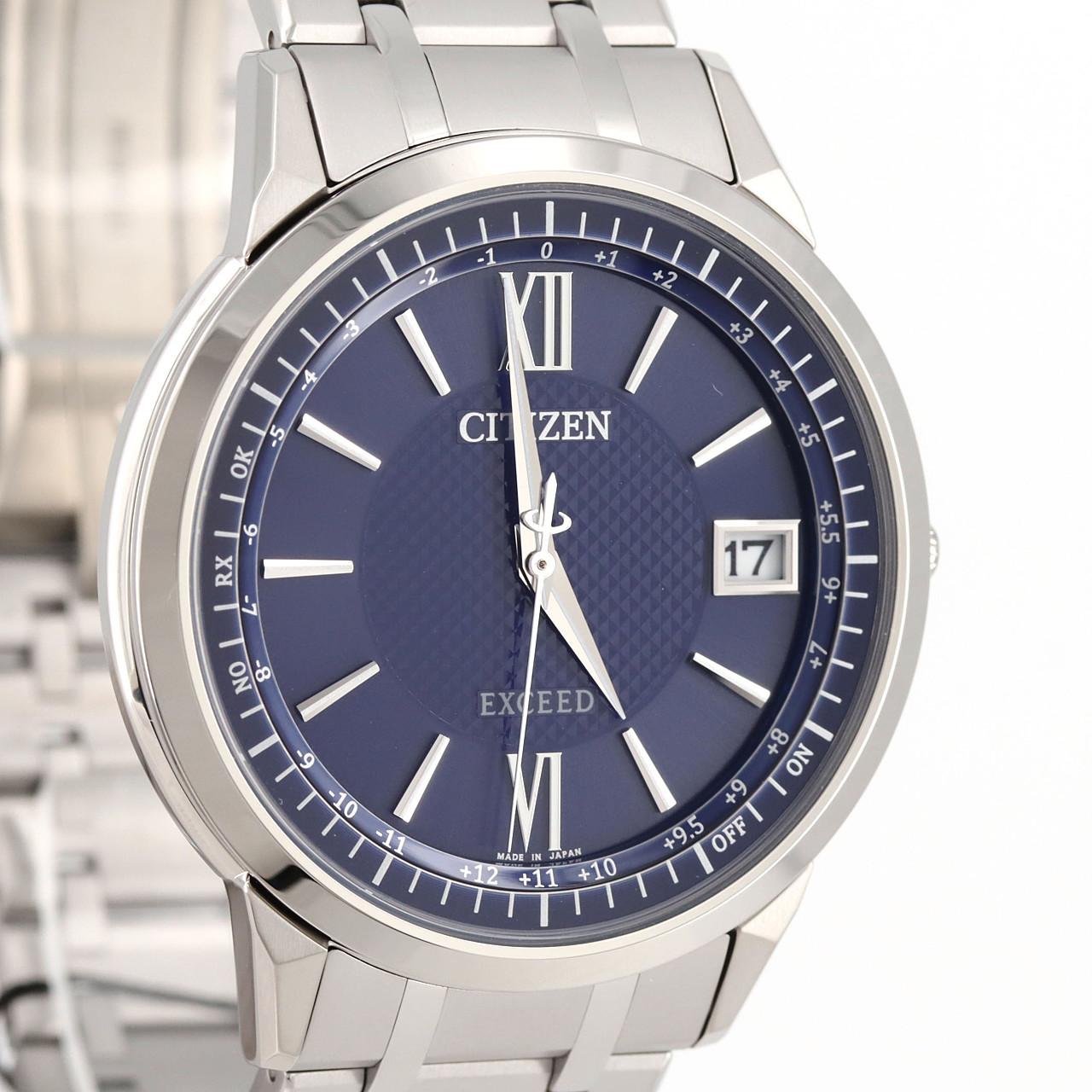 [新品] CITIZEN Exceed 電波表 H147-A1B4B03/CB1140-61L TI 太陽能石英