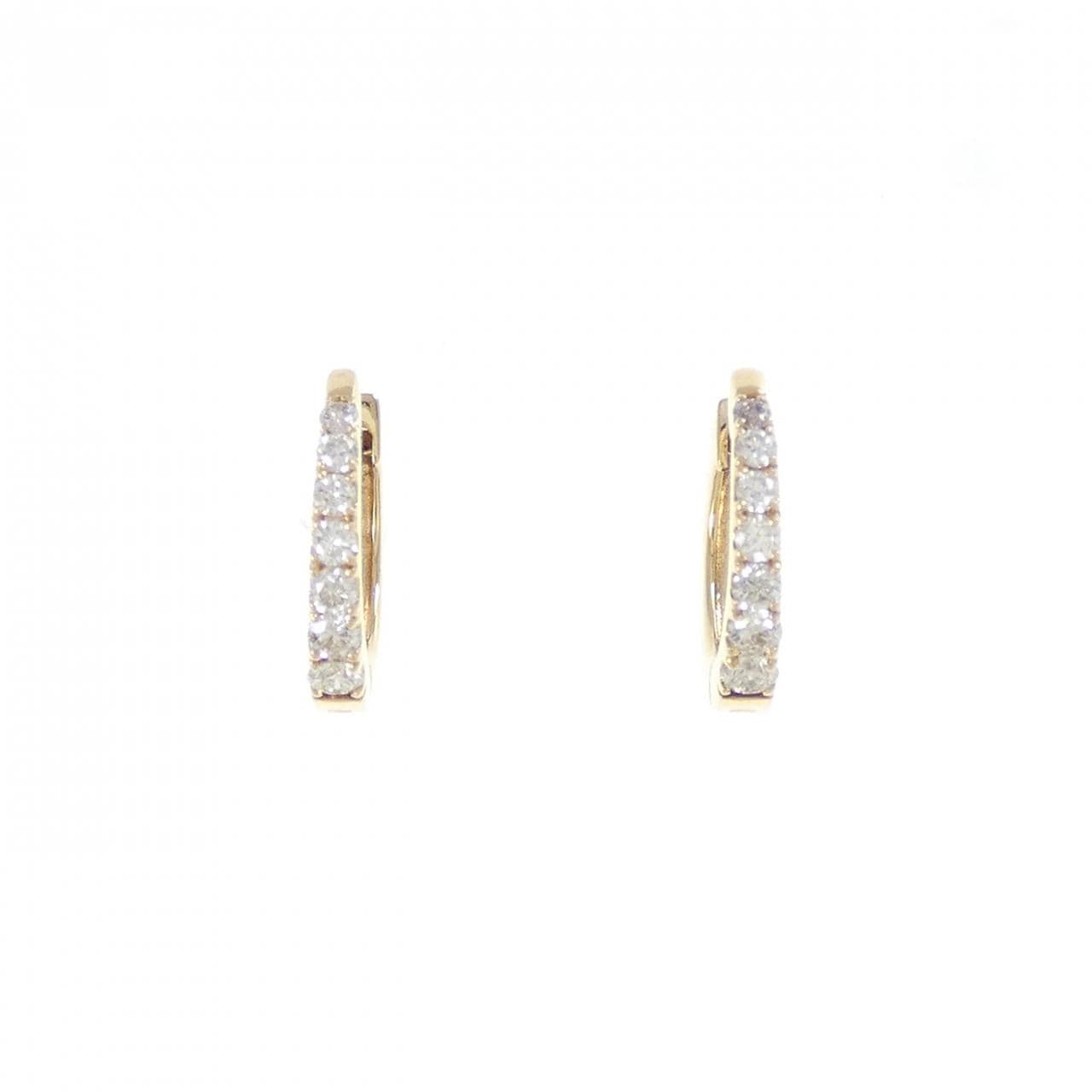 K18YG ダイヤモンド ピアス 0.22CT