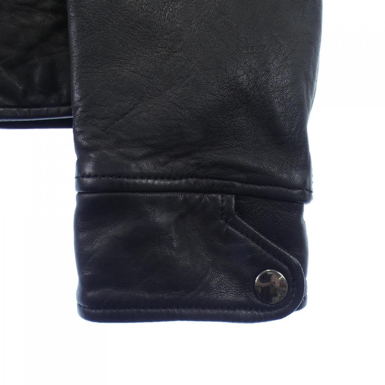 ドルチェアンドガッバーナ DOLCE&GABBANA レザーライダースジャケット