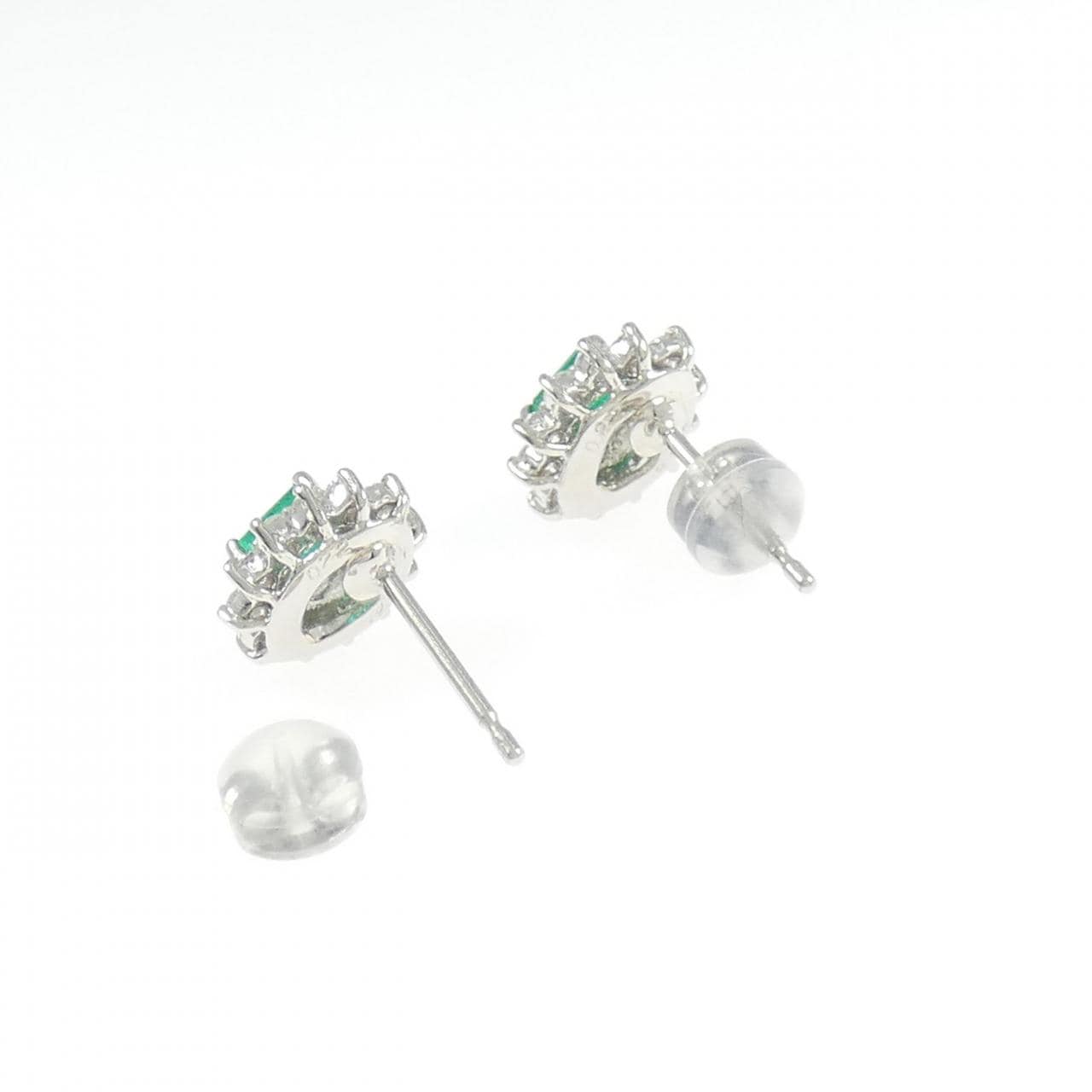 PT900 エメラルド ピアス 0.62CT