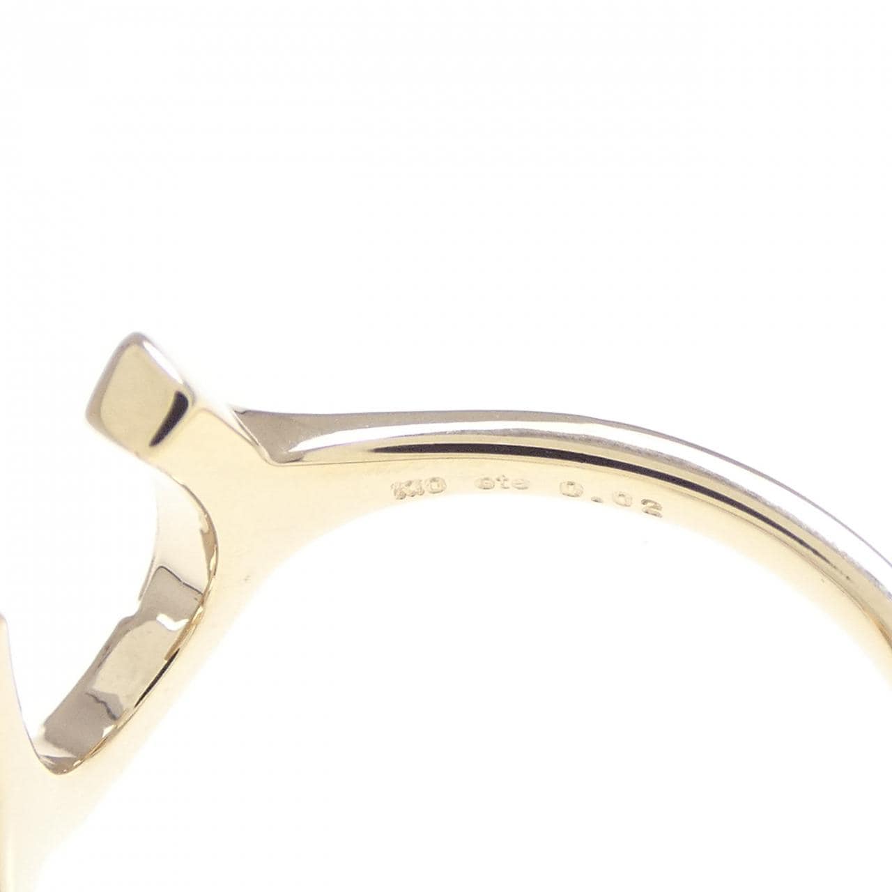 エテ ホースシュー ダイヤモンド リング 0.02CT