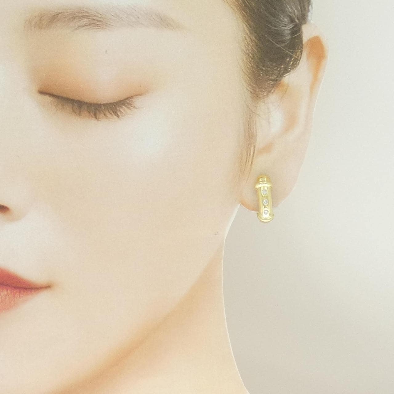 K18YG ダイヤモンド ピアス/イヤリング 0.18CT