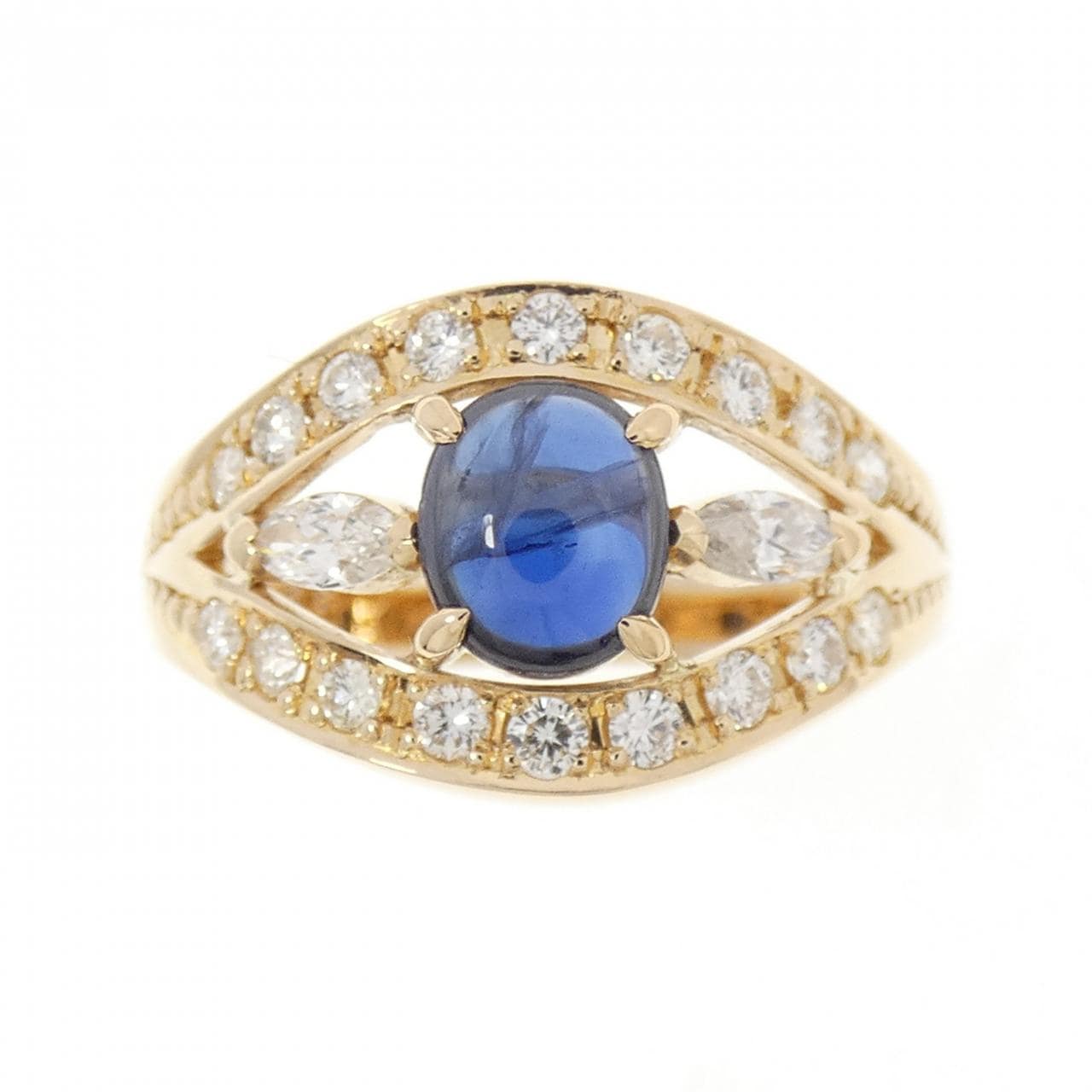 K18YG サファイヤ リング 0.83CT
