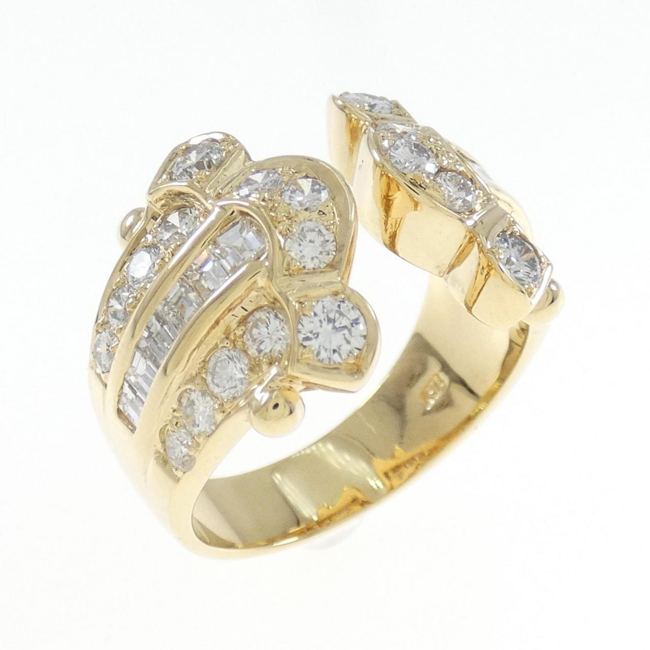 K18YG ダイヤモンド リング 1.10CT