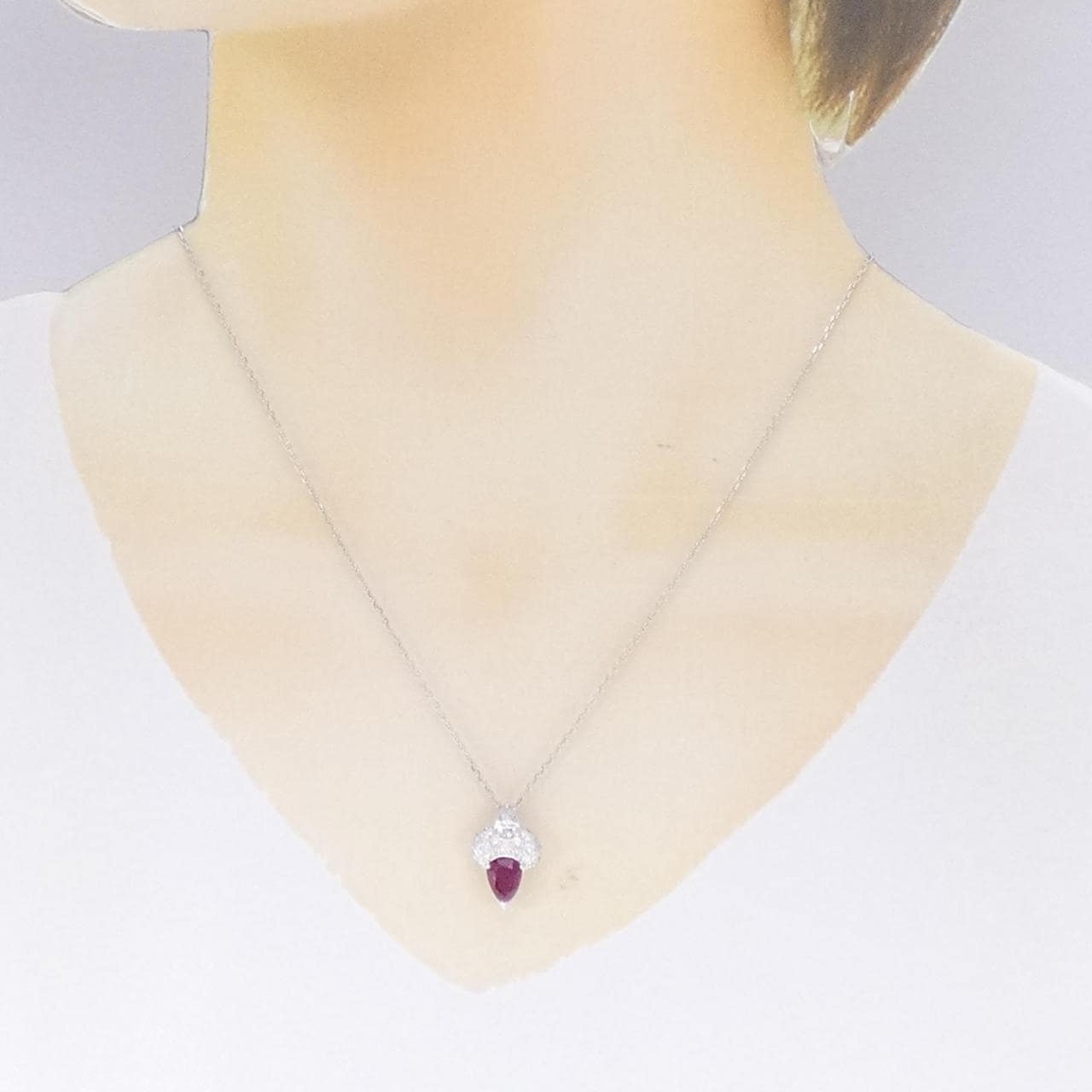 MIKIMOTO Ruby Necklace 1.16CT Made in Burma