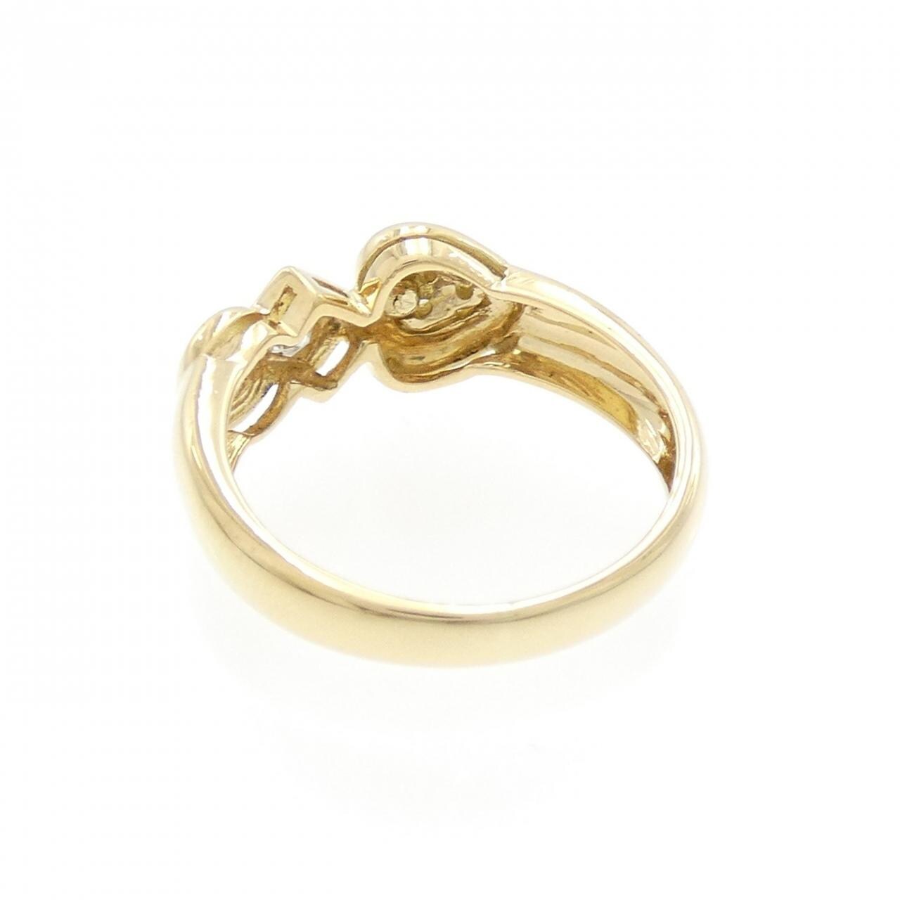 750YG ハート ダイヤモンド リング 0.12CT