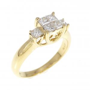 K18YG ダイヤモンド リング 0.52CT