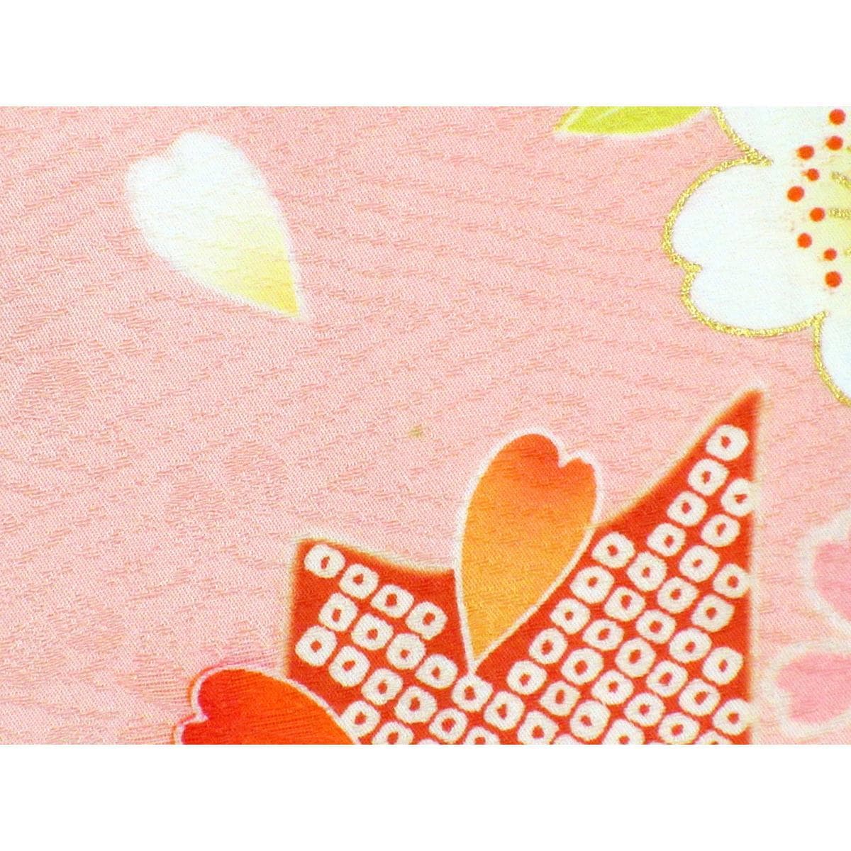 【未使用品】振袖　友禅金彩加工　刺繍入り