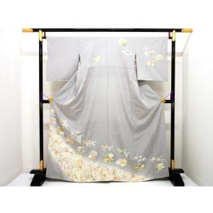 訪問着　友禅金彩加工　ボカシ染