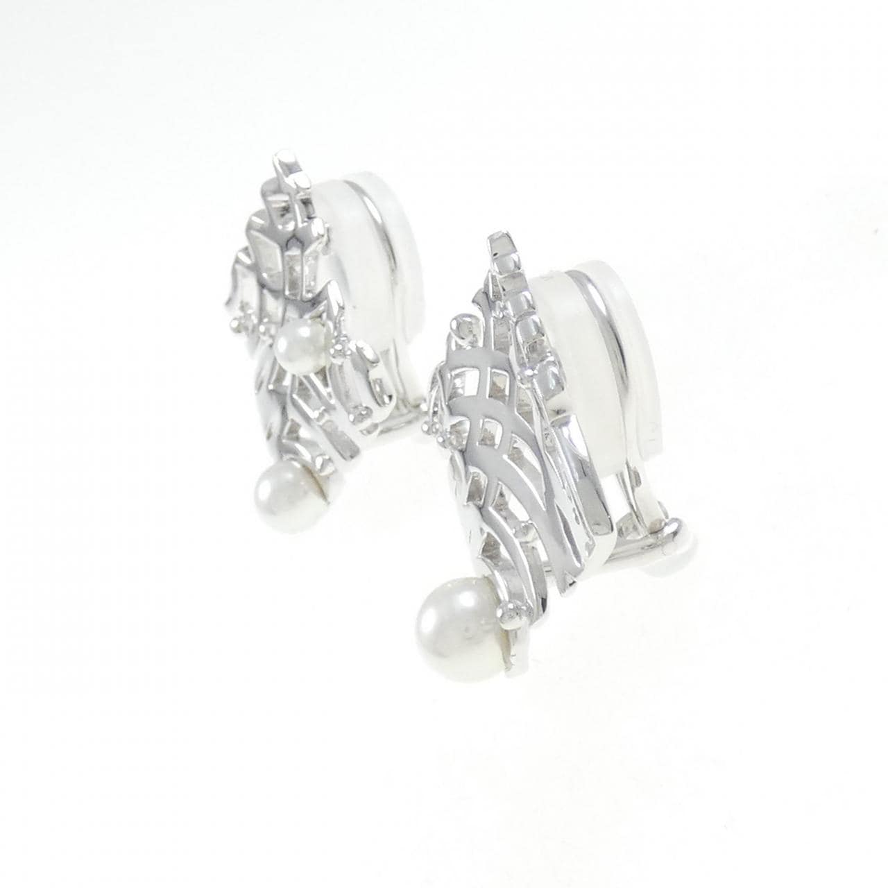 MIKIMOTO Akoya珍珠耳夹