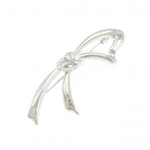 PT900/K14WG ダイヤモンド ブローチ 0.12CT