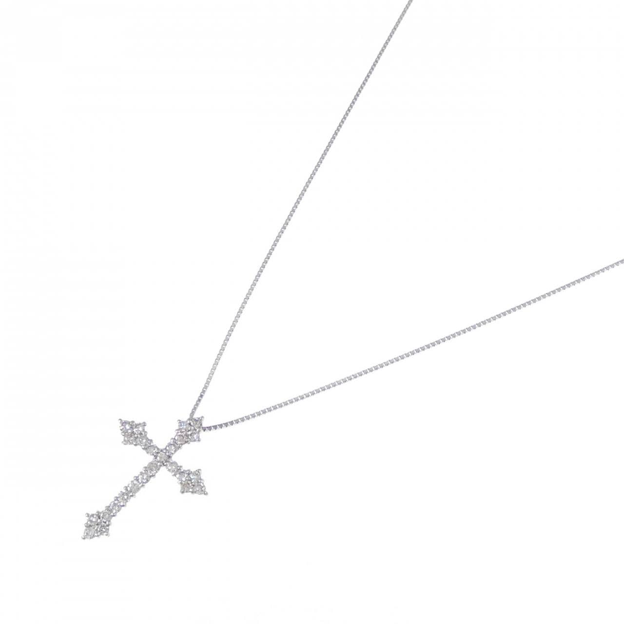 PT Cross Diamond Necklace 0.5CT