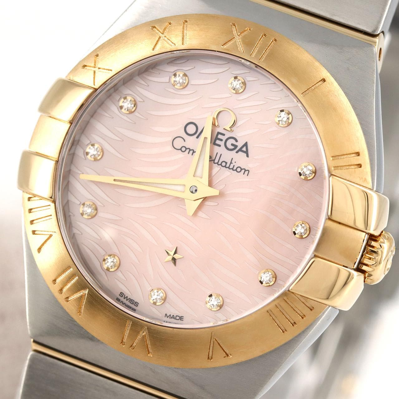 [BRAND NEW] Omega Constellation Brush Combi 12P 123.20.24.60.57.004 SSxYG Quartz
