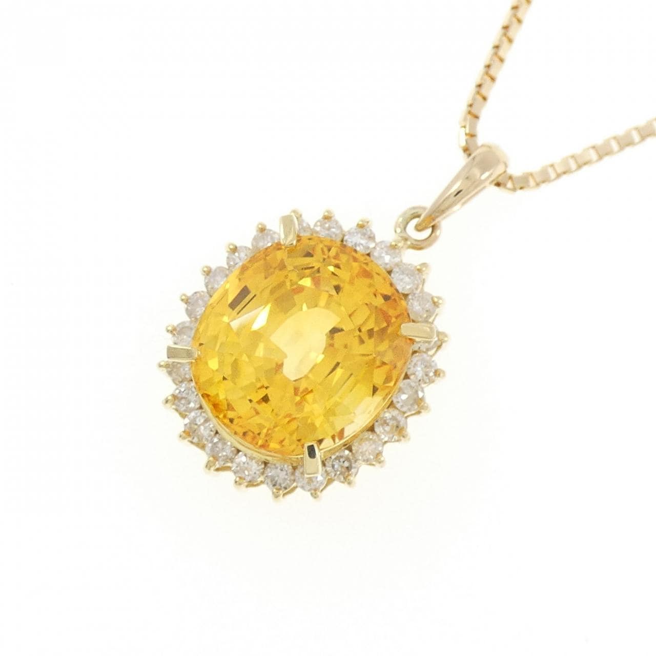 K18YG蓝宝石项链6.62CT