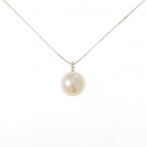 K18YG 白蝶パール ネックレス 12.5mm